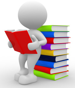 pupil with books